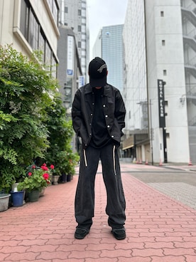「DANKE SCHON（ダンケシェーン）のアイテム（その他アウター）」を使った、エンジョウジさん（メンズ・168cm）の春コーディネート