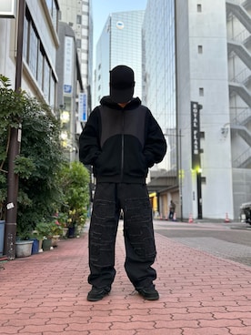 「WHITELAND BLACKBURN」｜エンジョウジさん（メンズ・168cm）の冬コーディネート