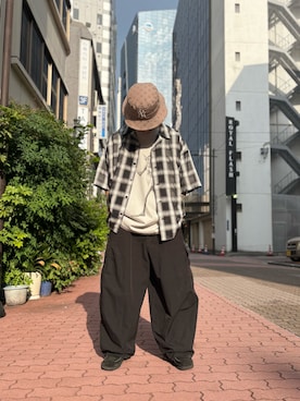 「DANKE SCHON（ダンケシェーン）のアイテム」を使った、エンジョウジさん（メンズ・168cm）の夏コーディネート
