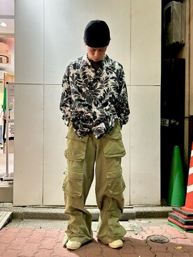 「Danke schon」｜「アイテム（その他アウター）」を使った、エンジョウジさん（メンズ・168cm）の冬コーディネート