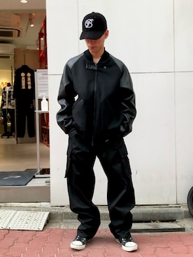 「Y-3（ワイスリー）のアイテム（ジャケット/アウター）」を使った、エンジョウジさん（メンズ・168cm）の夏コーディネート