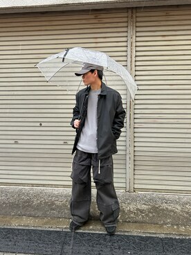 「DANKE SCHON（ダンケシェーン）のアイテム（その他アウター）」を使った、エンジョウジさん（メンズ・168cm）の冬コーディネート