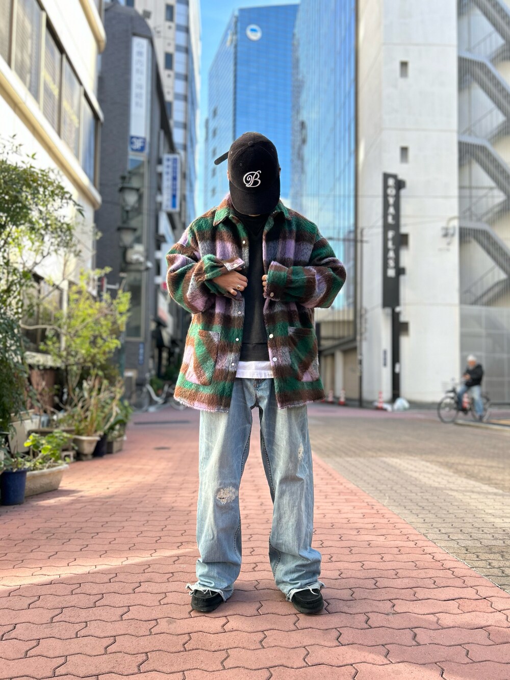 DankeSchon ダンケシェーン　ブラインドホック　シャギーシャツ　白黒 DANKE SCHON（ダンケシェーン）の「Dankeschon/ダンケシェーン/BLIND