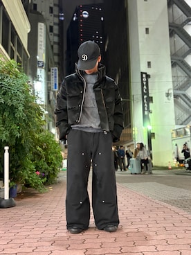 「DANKE SCHON（ダンケシェーン）のアイテム（ブルゾン）」を使った、エンジョウジさん（メンズ・168cm）の秋コーディネート