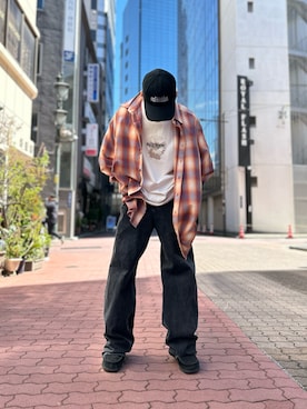 「L.H.P（エルエイチピー）のアイテム」を使った、エンジョウジさん（メンズ・168cm）の春コーディネート