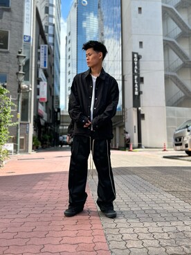 「Danke schon」｜「アイテム（その他アウター）」を使った、エンジョウジさん（メンズ・168cm）の秋コーディネート