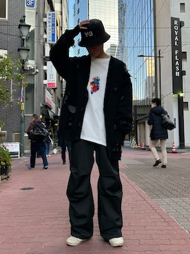 エンジョウジさん(メンズ・168cm)の春コーディネート