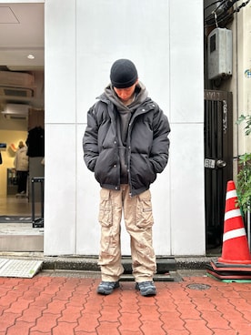 「Danke schon」｜「アイテム（その他アウター）」を使った、エンジョウジさん（メンズ・168cm）の冬コーディネート
