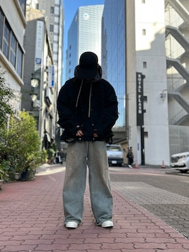 「DANKE SCHON（ダンケシェーン）のアイテム（ジャケット/アウター）」を使った、エンジョウジさん（メンズ・168cm）の春コーディネート