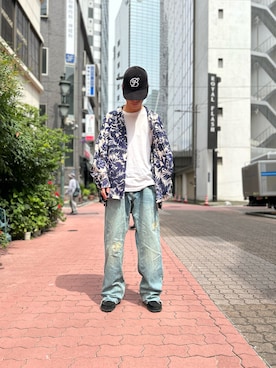 「Danke schon」｜「アイテム（その他アウター）」を使った、エンジョウジさん（メンズ・168cm）の夏コーディネート