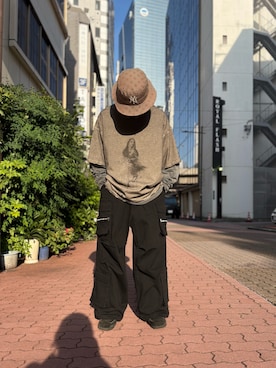 「DANKE SCHON（ダンケシェーン）のアイテム（パンツ）」を使った、エンジョウジさん（メンズ・168cm）の夏コーディネート