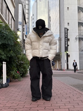 「DANKE SCHON（ダンケシェーン）のアイテム（ブルゾン）」を使った、エンジョウジさん（メンズ・168cm）の秋コーディネート