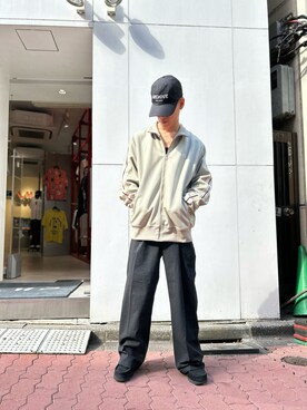 「DANKE SCHON（ダンケシェーン）のアイテム（帽子）」を使った、エンジョウジさん（メンズ・168cm）の夏コーディネート