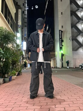 「DANKE SCHON（ダンケシェーン）のアイテム（その他アウター）」を使った、エンジョウジさん（メンズ・168cm）の冬コーディネート