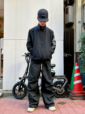 「Y-3（ワイスリー）のアイテム（ジャケット/アウター）」を使った、エンジョウジさん（メンズ・168cm）の冬コーディネート