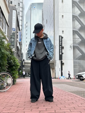「Danke schon」｜「アイテム（スウェットパンツ）」を使った、エンジョウジさん（メンズ・168cm）の秋コーディネート