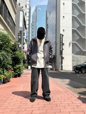 「whiteland」｜「アイテム（ジャケット/アウター）」を使った、エンジョウジさん（メンズ・168cm）の夏コーディネート