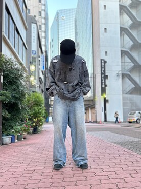 「WHITELAND BLACKBURN」｜エンジョウジさん（メンズ・168cm）の冬コーディネート