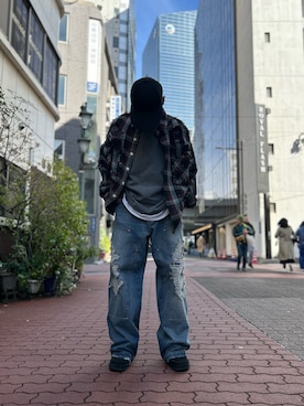 エンジョウジさん(メンズ・168cm)の春コーディネート