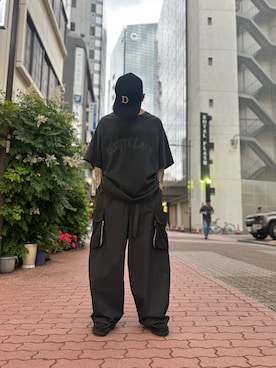 「DANKE SCHON（ダンケシェーン）のアイテム（パンツ）」を使った、エンジョウジさん（メンズ・168cm）の夏コーディネート