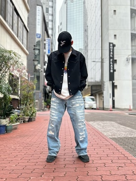 「A4A」｜「アイテム（ジャケット/アウター）」を使った、エンジョウジさん（メンズ・168cm）の春コーディネート