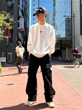 「L.H.P Private Brand（エルエイチピープライベートブランド）のアイテム」を使った、エンジョウジさん（メンズ・168cm）の春コーディネート