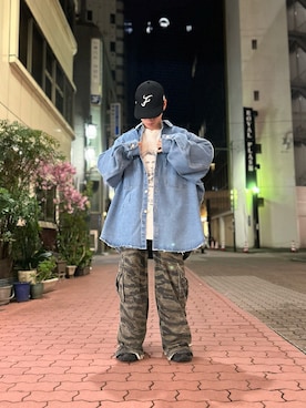 エンジョウジさん（メンズ・168cm）の春コーディネート