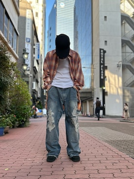 「WHITELAND BLACKBURN」｜エンジョウジさん（メンズ・168cm）の春コーディネート