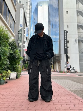 「DANKE SCHON（ダンケシェーン）のアイテム（帽子）」を使った、エンジョウジさん（メンズ・168cm）の夏コーディネート