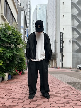 「A4A（エーフォーエー）のアイテム」を使った、エンジョウジさん（メンズ・168cm）の春コーディネート