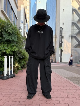 「A4A（エーフォーエー）のアイテム」を使った、エンジョウジさん（メンズ・168cm）の秋コーディネート