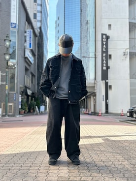 「DANKE SCHON（ダンケシェーン）のアイテム（ジャケット/アウター）」を使った、エンジョウジさん（メンズ・168cm）の冬コーディネート