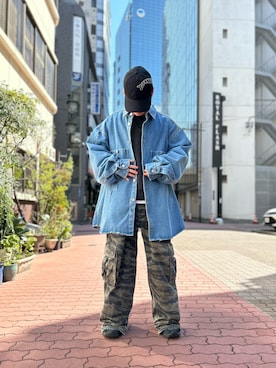 エンジョウジさん（メンズ・168cm）の春コーディネート