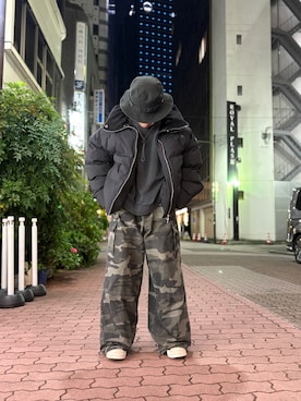 「DANKE SCHON（ダンケシェーン）のアイテム（ブルゾン）」を使った、エンジョウジさん（メンズ・168cm）の冬コーディネート