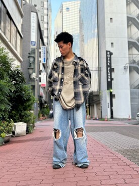 エンジョウジさん(メンズ・168cm)の夏コーディネート
