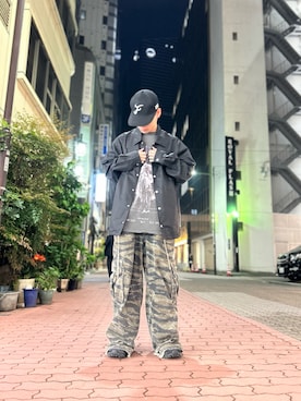 「DANKE SCHON（ダンケシェーン）のアイテム（その他アウター）」を使った、エンジョウジさん（メンズ・170cm）の春コーディネート