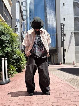 「DANKE SCHON（ダンケシェーン）のアイテム」を使った、エンジョウジさん（メンズ・168cm）の夏コーディネート