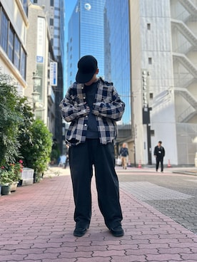 「Danke schon」｜「アイテム（チノパンツ）」を使った、エンジョウジさん（メンズ・168cm）の秋コーディネート