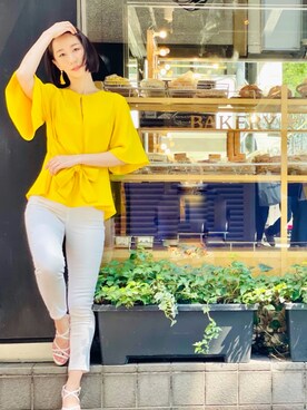 斗光美穂さん（レディース・165cm）の夏コーディネート