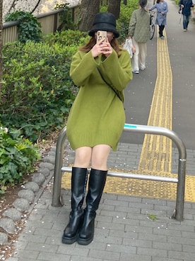 mokaさん（レディース・155cm）の冬コーディネート