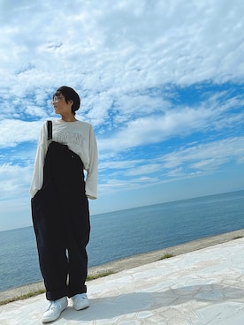 「ニコアンド」｜「アイテム（ハンチング/ベレー帽）」を使った、aiiiiikaさん（レディース・158cm）の夏コーディネート