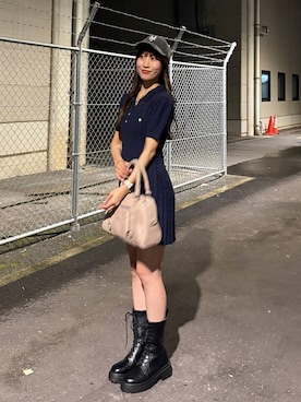 「Heather（ヘザー）のアイテム（バッグ）」を使った、sakikaさん（レディース・163cm）の春コーディネート