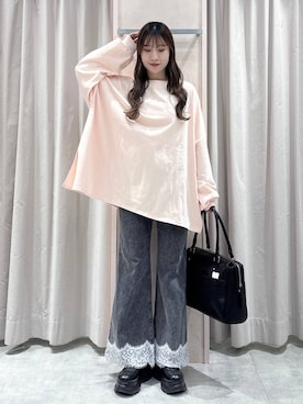 「Heather（ヘザー）のアイテム（バッグ）」を使った、sakikaさん（レディース・163cm）の春コーディネート