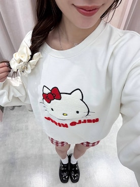 「Heather（ヘザー）のアイテム（帽子）」を使った、sakikaさん（レディース・163cm）の春コーディネート