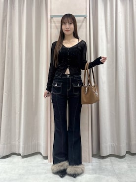 「Heather（ヘザー）のアイテム（バッグ）」を使った、sakikaさん（レディース・163cm）の秋コーディネート