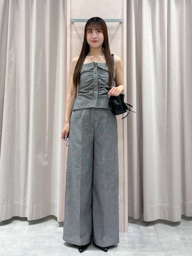 「Heather（ヘザー）のアイテム（パンツ）」を使った、sakikaさん（レディース・163cm）の夏コーディネート