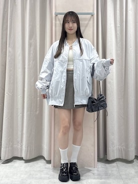 「Heather（ヘザー）のアイテム（バッグ）」を使った、sakikaさん（レディース・163cm）の春コーディネート