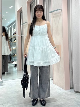 「アイテム（ワンピース/ドレス）」を使った、sakikaさん（レディース・163cm・20代）の夏コーディネート