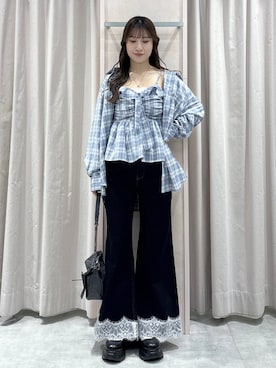 「Heather（ヘザー）のアイテム（バッグ）」を使った、sakikaさん（レディース・163cm）の春コーディネート