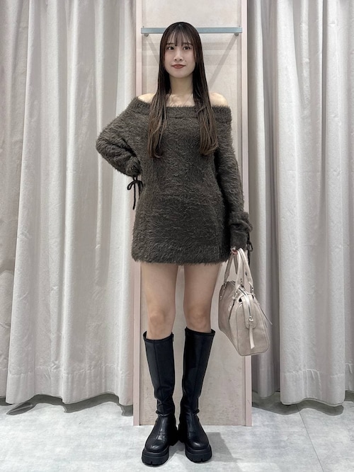 カップ付きオフショルTEE 599323（Tシャツ/カットソー）｜Heather